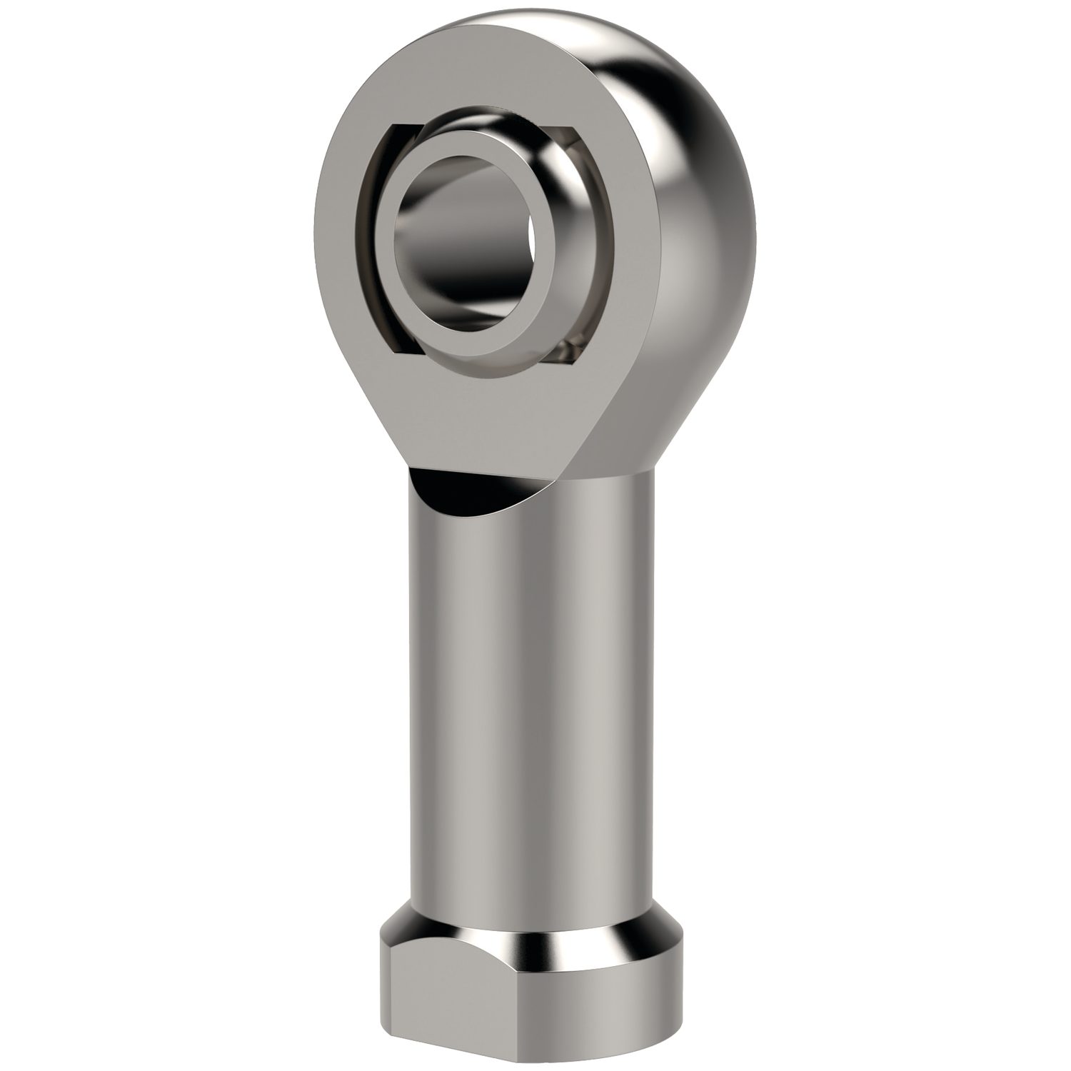silver coloured female heavy duty rod end